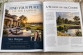 Full page ad in Country Club publication
